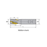 Square shoulder milling EMP04 Kr: 90° EMP04-020/032/040-XP20-AP11-01/02 - Makotools Industrial Supply Tools for Metal Cutting